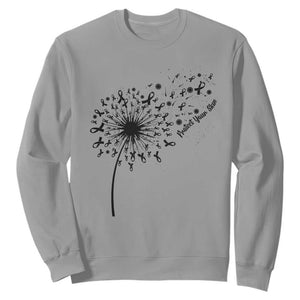Protect Your Skin Sweatshirt Melanoma Awareness Dandelion Gift TS12 Sport Gray Print Your Wear