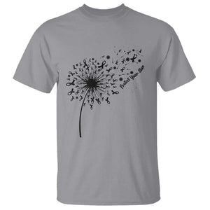 Protect Your Skin T Shirt Melanoma Awareness Dandelion Gift TS12 Sport Gray Print Your Wear