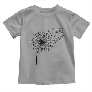 Protect Your Skin Toddler T Shirt Melanoma Awareness Dandelion Gift TS12 Sport Gray Print Your Wear