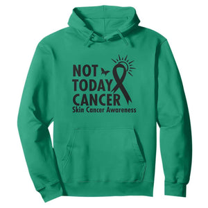 Melanoma Awareness Skin Cancer Warrior Hoodie Not Today Cancer TS12 Irish Green Print Your Wear