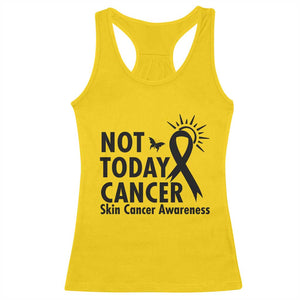 Melanoma Awareness Skin Cancer Warrior Racerback Tank Top Not Today Cancer TS12 Daisy Print Your Wear