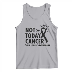 Melanoma Awareness Skin Cancer Warrior Tank Top Not Today Cancer TS12 Athletic Heather Print Your Wear