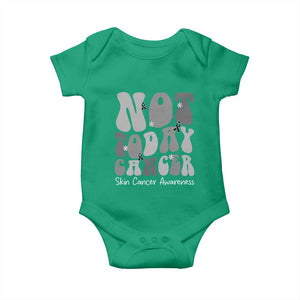 Not Today Melanoma Warrior Skeleton Cancer Fighter Baby Onesie TS12 Irish Green Print Your Wear