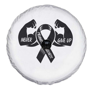 Melanoma Awareness Warrior Spare Tire Cover Never Give Up TS12 Print Your Wear