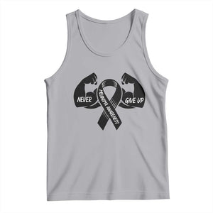 Melanoma Awareness Warrior Tank Top Never Give Up TS12 Athletic Heather Print Your Wear