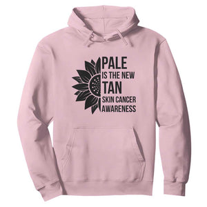 Skin Cancer Survivor Warrior Hoodie Pale Is The New Tan TS12 Light Pink Print Your Wear
