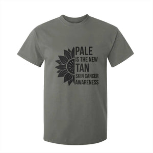 Skin Cancer Survivor Warrior T Shirt For Kid Pale Is The New Tan TS12 Military Green Print Your Wear