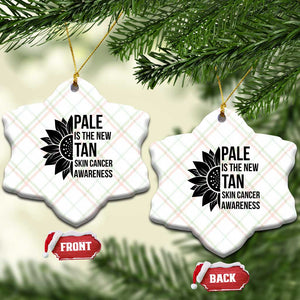 Skin Cancer Survivor Warrior Ceramic Ornament Pale Is The New Tan TS12 Print Your Wear