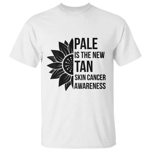 Skin Cancer Survivor Warrior T Shirt Pale Is The New Tan TS12 White Print Your Wear