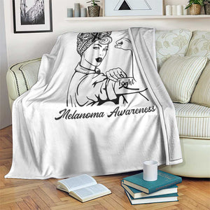 Melanoma Awareness Strong Woman Throw Blanket Feminist Warrior TS12 Print Your Wear