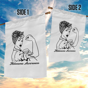 Melanoma Awareness Strong Woman Garden Flag Feminist Warrior TS12 Print Your Wear