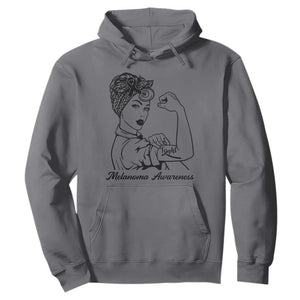 Melanoma Awareness Strong Woman Hoodie Feminist Warrior TS12 Charcoal Print Your Wear