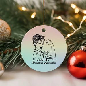 Melanoma Awareness Strong Woman Ceramic Ornament Feminist Warrior TS12 1pc Pastel Print Your Wear