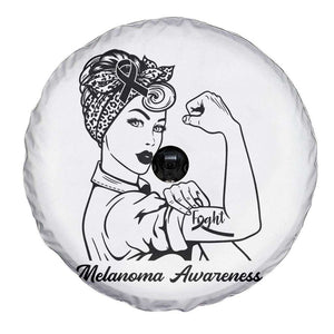 Melanoma Awareness Strong Woman Spare Tire Cover Feminist Warrior TS12 Print Your Wear
