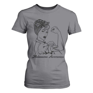Melanoma Awareness Strong Woman T Shirt For Women Feminist Warrior TS12 Charcoal Print Your Wear