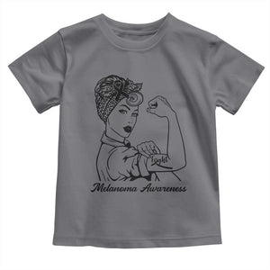 Melanoma Awareness Strong Woman Toddler T Shirt Feminist Warrior TS12 Charcoal Print Your Wear