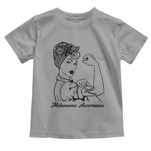 Melanoma Awareness Strong Woman Toddler T Shirt Feminist Warrior TS12 Sport Gray Print Your Wear