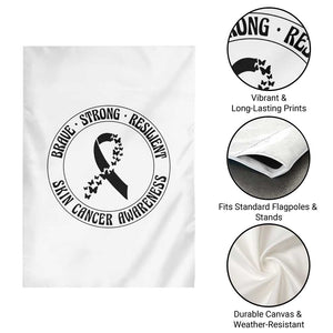 Melanoma Awareness Garden Flag Brave Strong Resilient Warrior TS12 Print Your Wear