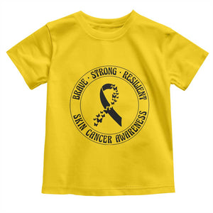 Melanoma Awareness Toddler T Shirt Brave Strong Resilient Warrior TS12 Daisy Print Your Wear