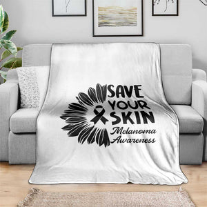 Skin Cancer Fighter Throw Blanket Save Your Skin TS12 Print Your Wear