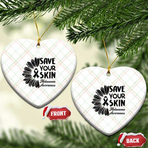 Skin Cancer Fighter Ceramic Ornament Save Your Skin TS12 Print Your Wear