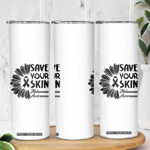 Skin Cancer Fighter Skinny Tumbler Save Your Skin TS12 Print Your Wear