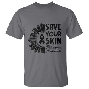 Skin Cancer Fighter T Shirt Save Your Skin TS12 Charcoal Print Your Wear