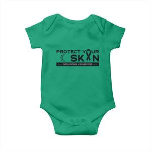 Melanoma Prevention Awareness Baby Onesie Protect Your Skin TS12 Irish Green Print Your Wear