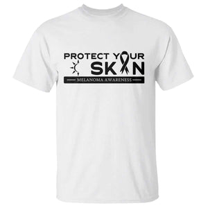 Melanoma Prevention Awareness T Shirt Protect Your Skin TS12 White Print Your Wear