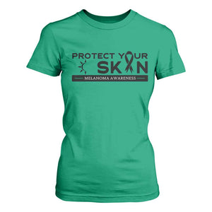 Melanoma Prevention Awareness T Shirt For Women Protect Your Skin TS12 Irish Green Print Your Wear