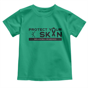 Melanoma Prevention Awareness Toddler T Shirt Protect Your Skin TS12 Irish Green Print Your Wear