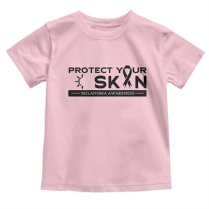 Melanoma Prevention Awareness Toddler T Shirt Protect Your Skin TS12 Light Pink Print Your Wear