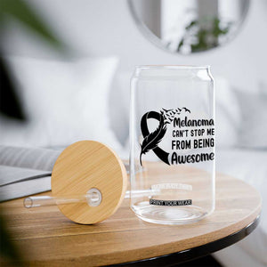 Melanoma Cant Stop Me From Being Awesome Glass Can Support Squad Gift TS12 Print Your Wear