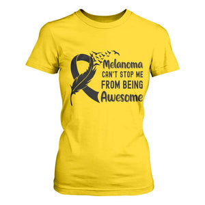 Melanoma Cant Stop Me From Being Awesome T Shirt For Women Support Squad Gift TS12 Daisy Print Your Wear