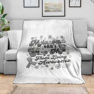 Melanoma Awareness Support Squad Throw Blanket Melanoma Can't Stop Me TS12 Print Your Wear
