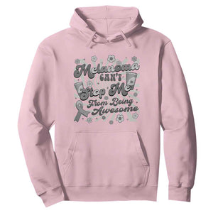 Melanoma Awareness Support Squad Hoodie Melanoma Can't Stop Me TS12 Light Pink Print Your Wear