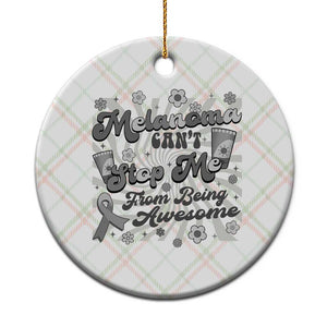 Melanoma Awareness Support Squad Ceramic Ornament Melanoma Can't Stop Me TS12 1pc Christmas Plaid Print Your Wear