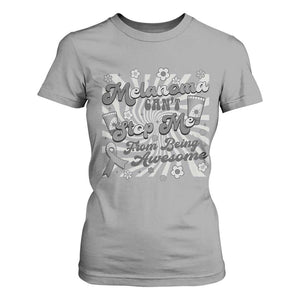 Melanoma Awareness Support Squad T Shirt For Women Melanoma Can't Stop Me TS12 Sport Gray Print Your Wear