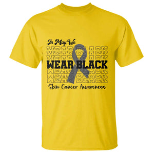 Skin Cancer Awareness Month T Shirt In May We Wear Black TS12 Daisy Print Your Wear