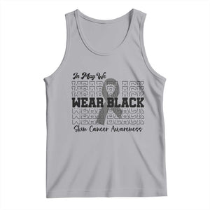 Skin Cancer Awareness Month Tank Top In May We Wear Black TS12 Athletic Heather Print Your Wear