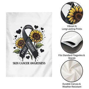 Sunflower Skin Cancer Awareness Garden Flag Brave Strong Resilient TS12 Print Your Wear