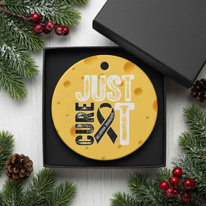 Skin Cancer Warrior Awareness Fighter Ceramic Ornament Just Cure It TS12 1pc Yellow Cheese Print Your Wear