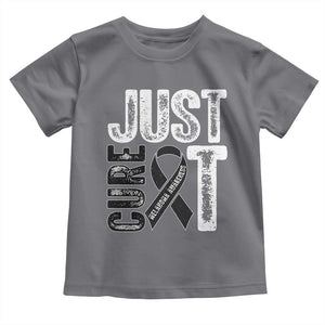 Skin Cancer Warrior Awareness Fighter Toddler T Shirt Just Cure It TS12 Charcoal Print Your Wear