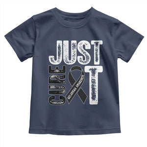 Skin Cancer Warrior Awareness Fighter Toddler T Shirt Just Cure It TS12 Navy Print Your Wear