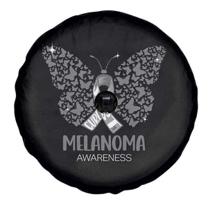 Just Cure It Spare Tire Cover Melanoma Warrior Butterfly Support TS12 Print Your Wear