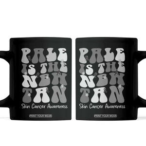Skin Cancer Warrior Coffee Mug Pale Is The New Tan TS12 Black Print Your Wear
