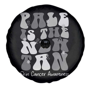 Skin Cancer Warrior Spare Tire Cover Pale Is The New Tan TS12 Print Your Wear