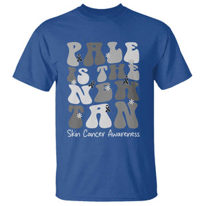 Skin Cancer Warrior T Shirt Pale Is The New Tan TS12 Royal Blue Print Your Wear