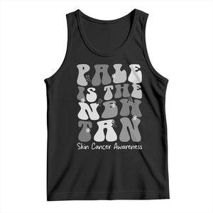 Skin Cancer Warrior Tank Top Pale Is The New Tan TS12 Black Print Your Wear