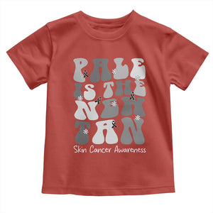 Skin Cancer Warrior Toddler T Shirt Pale Is The New Tan TS12 Red Print Your Wear